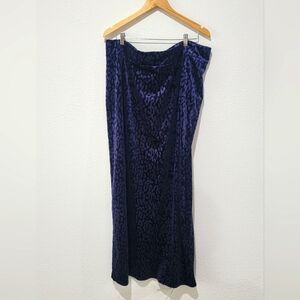 NWT Purple Velvet Killstar Maxi Skirt Size 4X